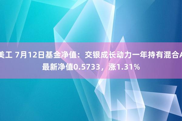 美工 7月12日基金净值：交银成长动力一年持有混合A最新净值0.5733，涨1.31%